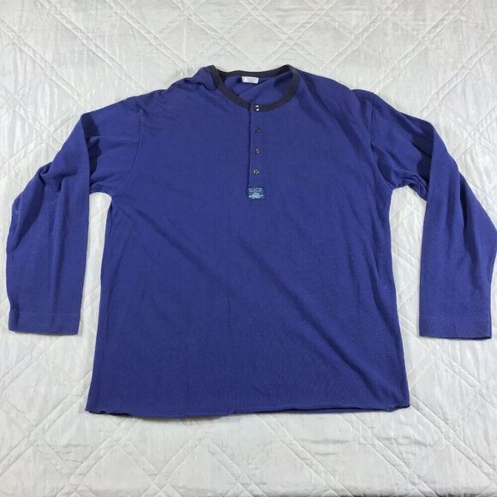 Ralph Lauren Polo 4 button long sleeve blue underwear medium